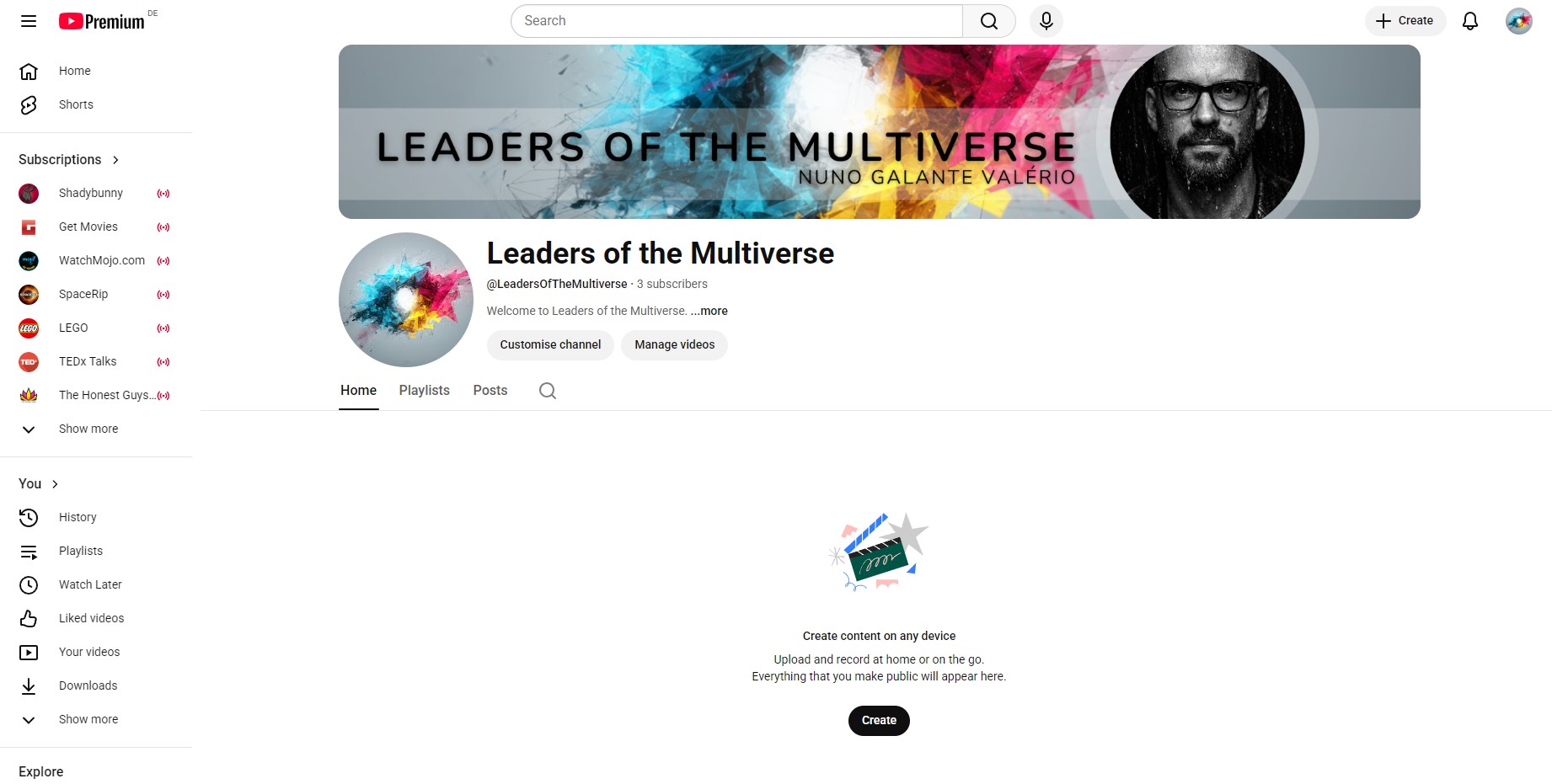 Leaders of the Multiverse YouTube Channel